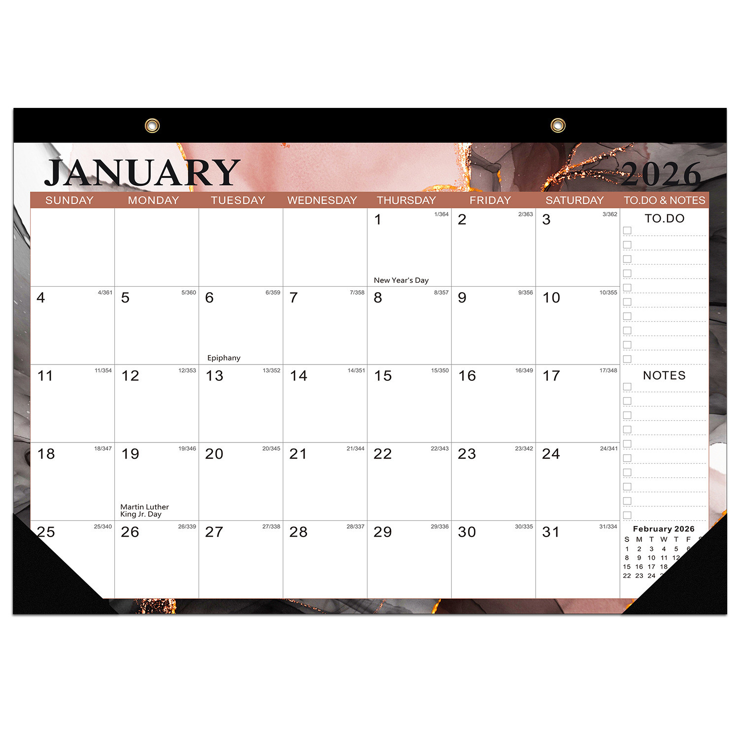 Custom Wall Calendar Spiral Bound End Month December