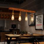 Retro loft industrial bar chandelier restaurant hot pot coffee shop wooden