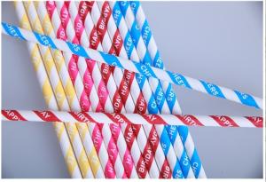 Quality Hot sale Party Decorate food grade material Colorful Paper Straws wholesales wholesale