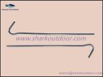 Zinc plated steel round wire tent pegs for outdoor camping
