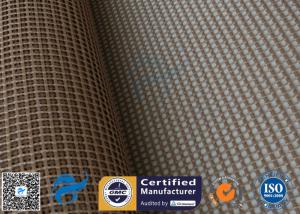 Quality PTFE Coated Fiberglass Mesh Fabric 4X4MM Conveyor Belt 260℃ Heat Resistant wholesale