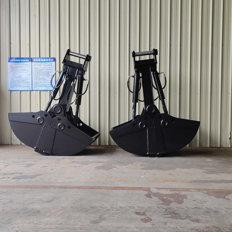 Hydraulic Clamshell Bucket And Rotary Shell Grab For Excavator