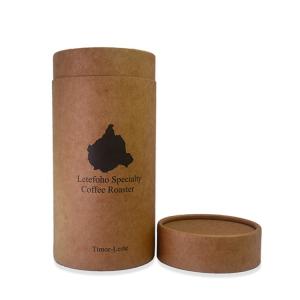 Quality Recycled Kraft Paper Food Tube Packaging Box With Lid wholesale