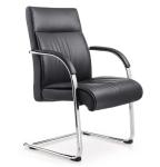 Factory Manufacture Office Conference Room Low Back Bow Leather Meeting Chair