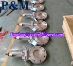 JIS10K rising stem cast steel knife gate valve