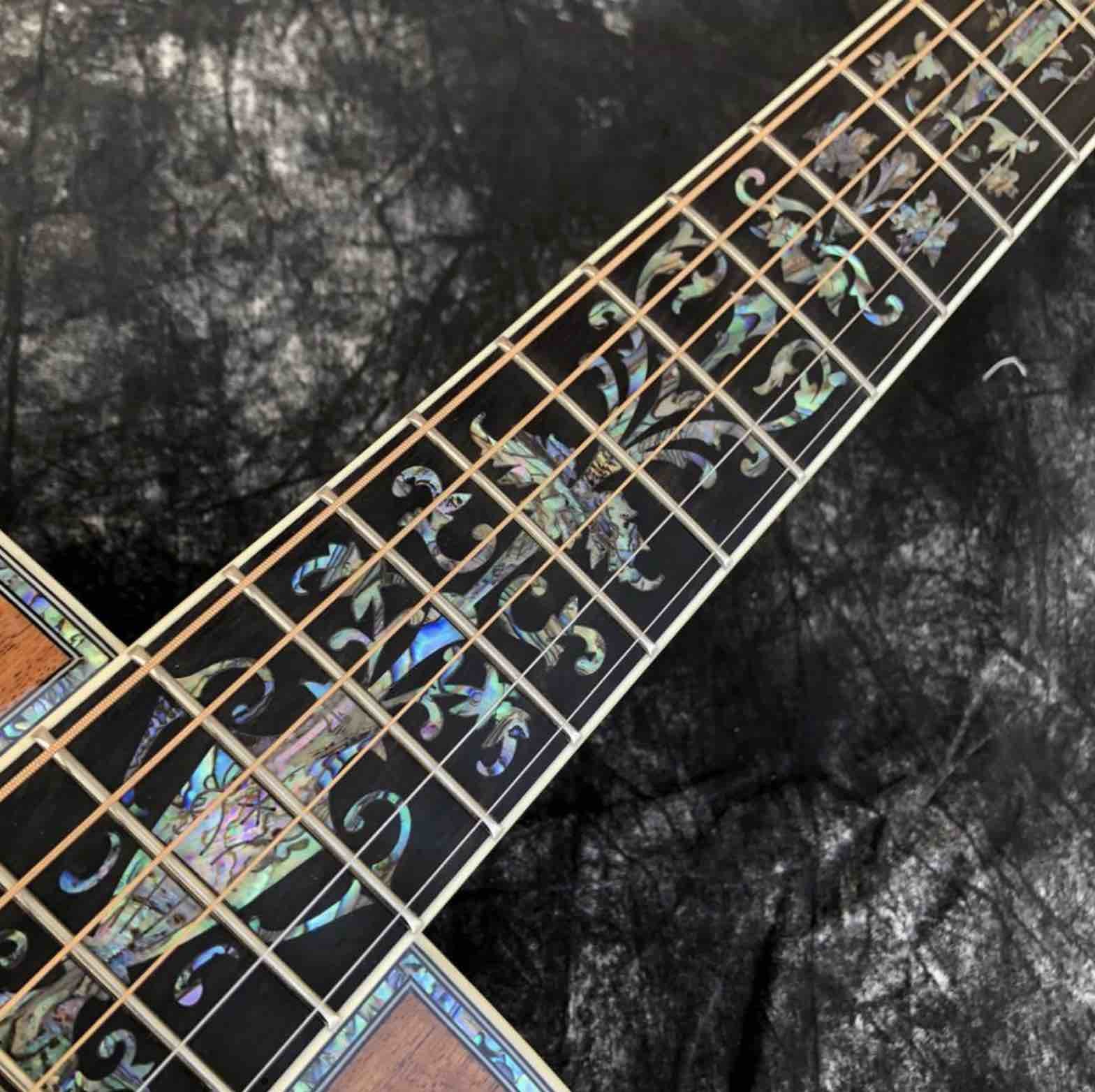 41 Inches 45D Model Real Abalone Koa Wood Electric Acoustic Guitar