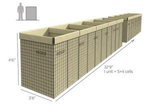 Quality Strengthened Zinc Aluminium Coated Steel Hesco Sandbags wholesale
