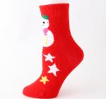 Fashion Santa Claus Elk Pattern Cozy Fuzzy Warm Cotton Christmas Socks Gift Box