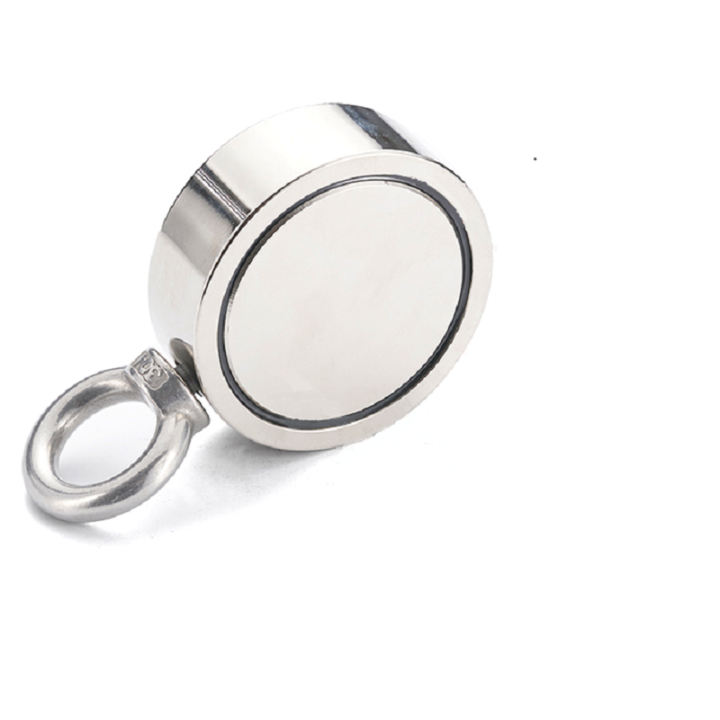 Composite NdFeB Magnet Double Side Magnet Fishing Pot Neodymium Round with Eyebolt