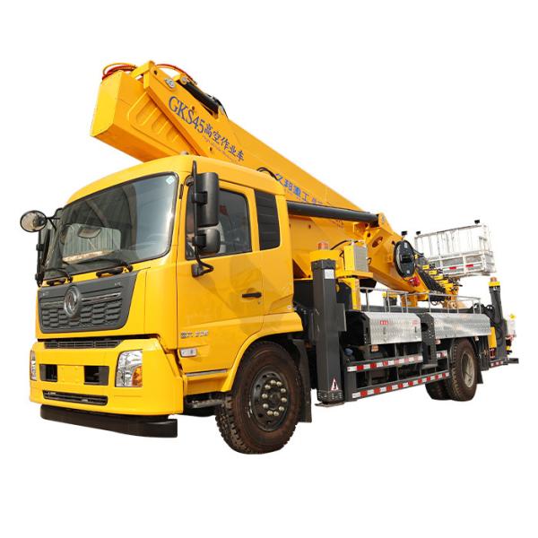 China Dongfeng 4*2 45m skylift mobile aerial truck mounted platform for south
