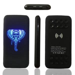 Quality 5V1.2A Wireless Suction 10000mAh Led Logo Power Bank UN38.3 wholesale
