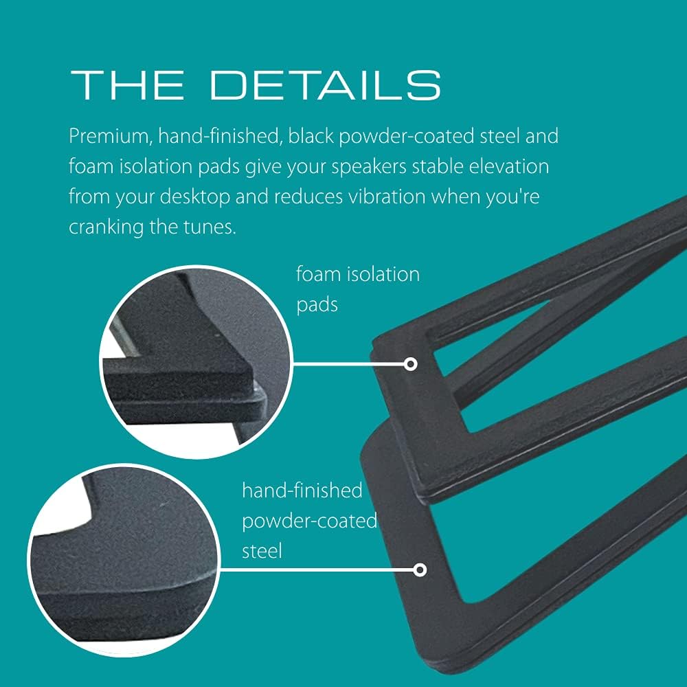 Improve Your Audio Experience with Polished Metal Speaker Stands Included Hardware