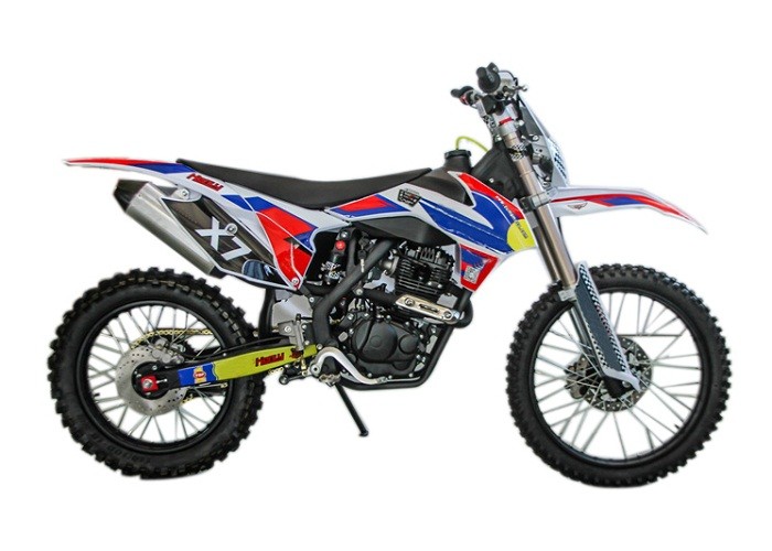 4 Stroke Air Cooled Gas Drit Bike Blue Color With Front Rear Disc Brake