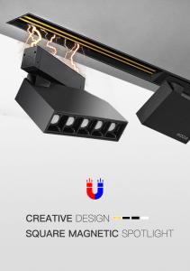Quality 7W DC24V Rotatable Magnetic LED Track Light Easy Installation Indoor Decoration wholesale