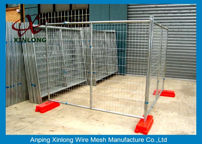 Outdoor Removable Temporary Fence Panels Low Carbon Steel Wire Material