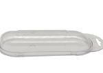 Transparent Plastic 16.5cm Custom Logo Sunglasses Case