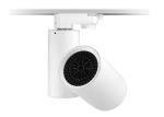 White Housing Led Ceiling Track Lights 20 Watt Aluminum 0.9pfc 4000k