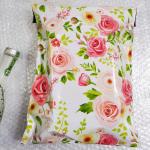 0.06mm Colorful Flowers Custom Poly Mailers With Logo Self Sealing Tear