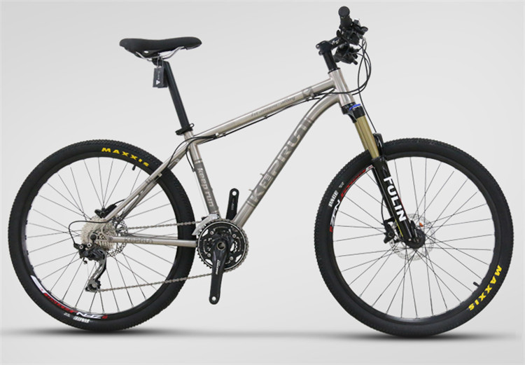 Tianjin manufacture High grade 26" Titanium alloy mountain bike OEM with Shimano 30 speed
