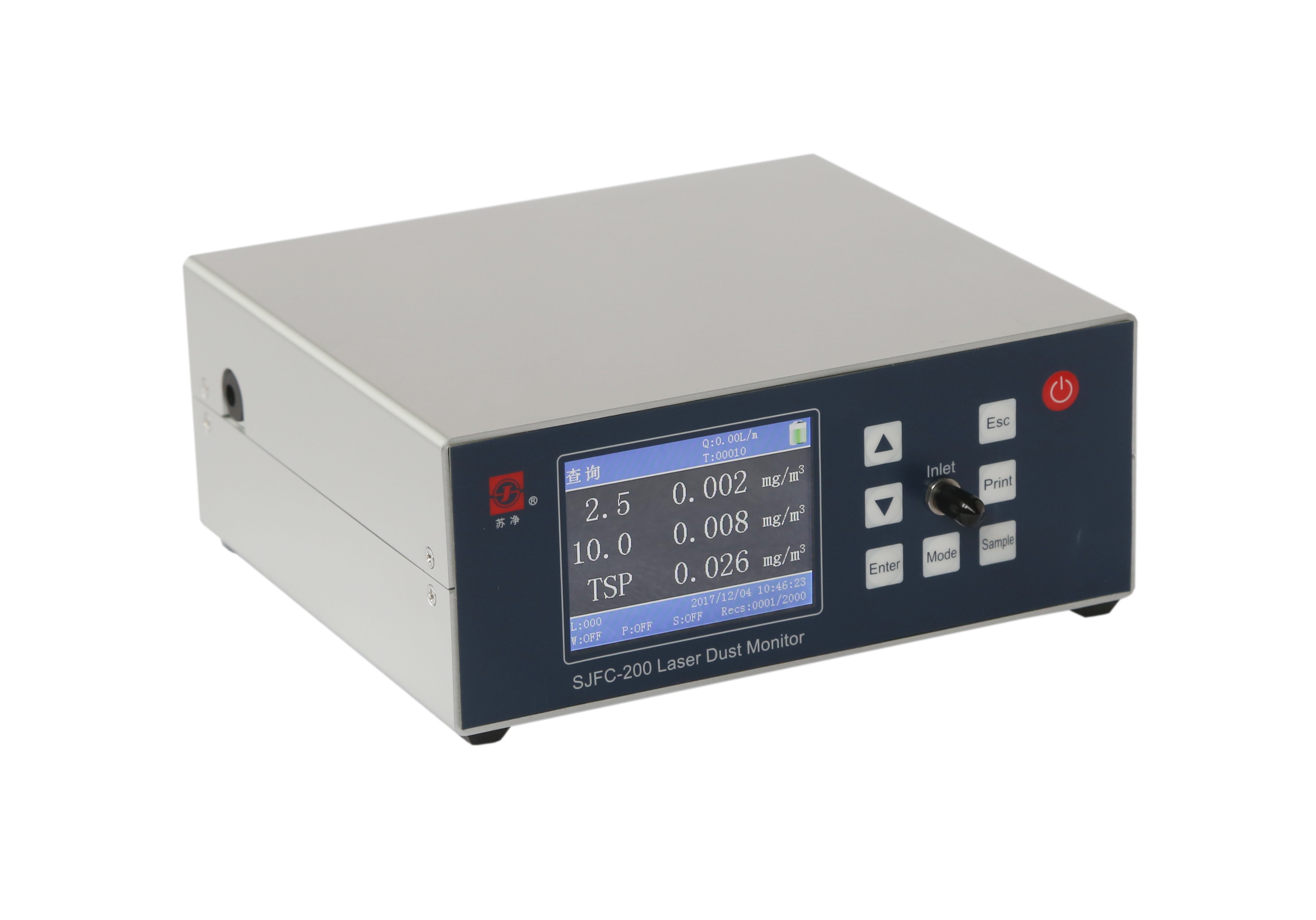 Modbus RTU Laser Scattering Dust Particle Monitor RS232 10W