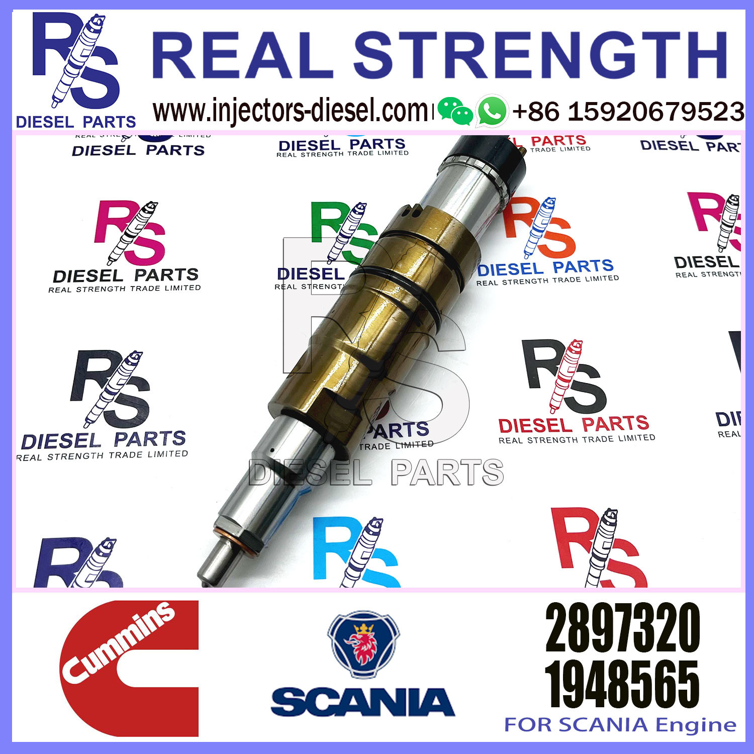 Common Rail Fuel Diesel Injectors Nozzle 2897320 2872289 2030519 1948565 2872544 4384363 5579419 for Cummins
