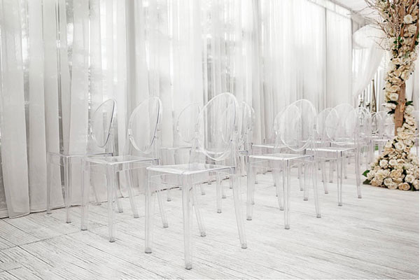 Hotel Wedding Banquet Chairs Red Ghost Louis French Crystal Dining 90.5cm