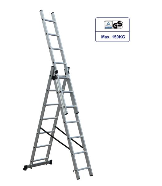 Cheap Durable 3x7 Collapsible Extension Ladder Adjustable Aluminum Ladder for sale