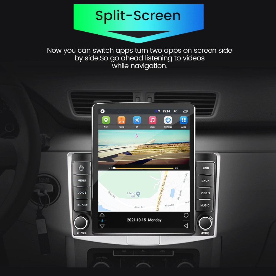 9.7" Tesla Type Car Radio for Hyundai AZERA 2006-2010 GPS Navigation RDS Multimedia Player
