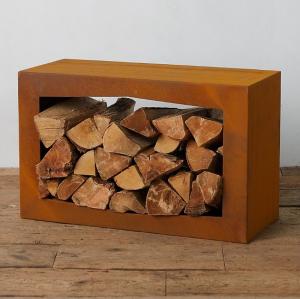 Quality Fuxin OEM ODM Corten Steel Log Holder Firewood Rack ISO9001 wholesale