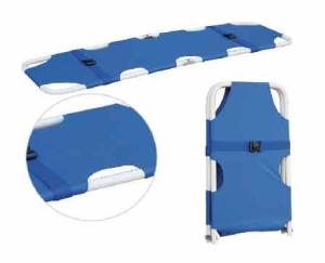 Quality Blue Two Automatic Folding Medical Stretcher For Ambulance 6.5 Kg 185CM wholesale