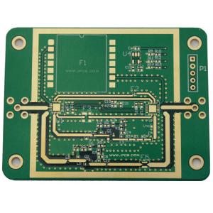 Quality 35um Rigid Double Sided PCB Green Ink 3mil PTEF AOI With Immersion Gold wholesale