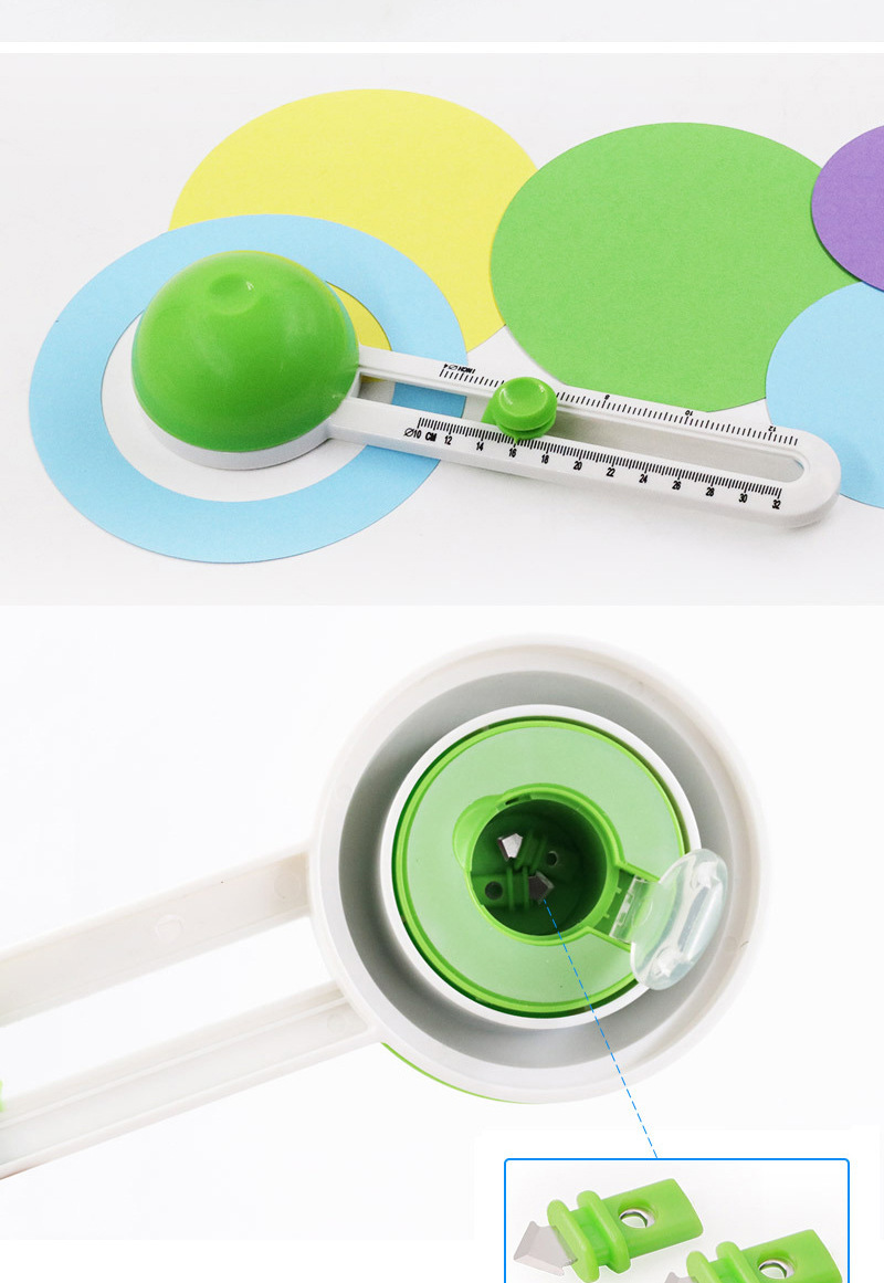 Mini Round Paper Circle Cutter for Cardstocks 2022 Upgraded Version 75g Metal ABS