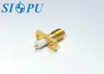 Microstrip RF Coaxial SSMA Connector Female Flange Mounted