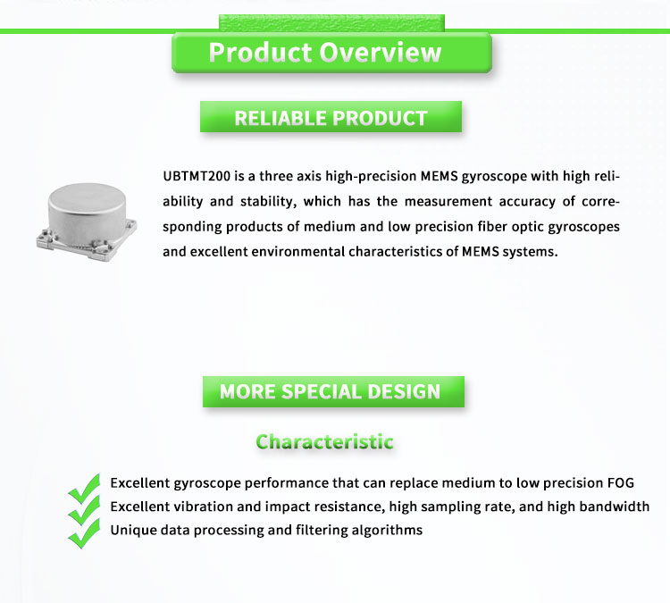 High- UNIVO UBTMT200 Three Axis MEMS Gyroscope for Antenna Stabilization Platform Drone Flight Control Container Tracking 9-36V