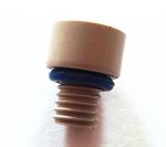 Hard Plastic Safety Plastic Vent Plug Acidproof For Lead Acid Battery M8 * 1.2mm
