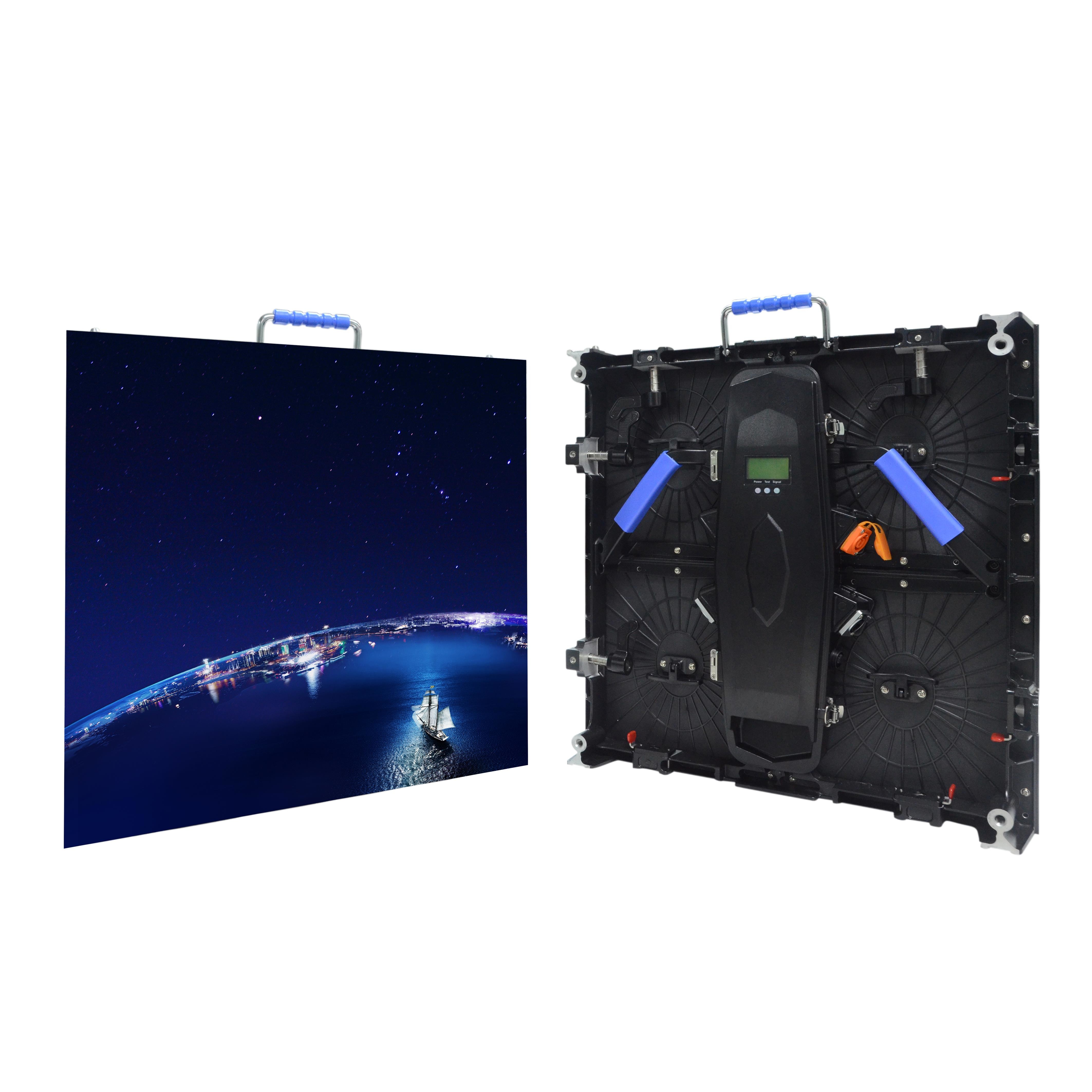 Background P3.91 Curved Indoor Rental LED Display / Pantalla LED Stage Screen Rental
