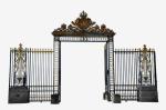 Villa Park Courtyard Iron Gates Rot Proof Decorative Wrought Iron Gates