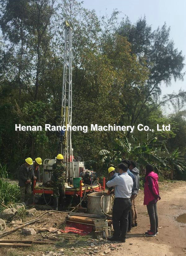 Hydraulic Portable Core Drill Rig 1m Rod Length 30m / 100m / 200m Depth