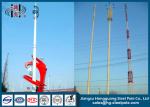 Polygonal Telecommunication Steel Pole Tower With Inner Flange Connection