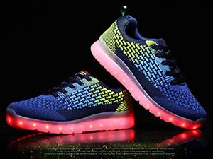 Quality Christmas Gift LED Light Up Sneakers Custom Smart Colorful Led Dance Shoes wholesale