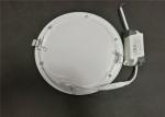 6000-6500K Round Recessed Led Panel Light 15W Light Weight 120 Degrees Beam
