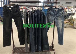 Quality Second Hand Mens Clothing , Korean Style Used Mens Jeans Pants For Southeast Asia wholesale