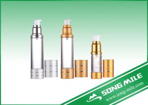 Quality Silver Gold Pump Airless Bottle Airless Bottle 50ml 30ml 15ml wholesale