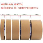 Brown Waterproof 140mic Custom Printed Custom Kraft Shipping Tape