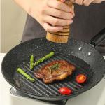 Hot Sale Medical Stone Kitchen Egg Cooking Fry Pan Round Shape Frying Pan Non
