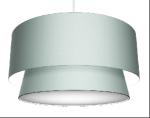Collapsible 240V Easy Fit Pendant Shade Fabric Round 2 Layer