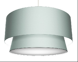 Collapsible 240V Easy Fit Pendant Shade Fabric Round 2 Layer