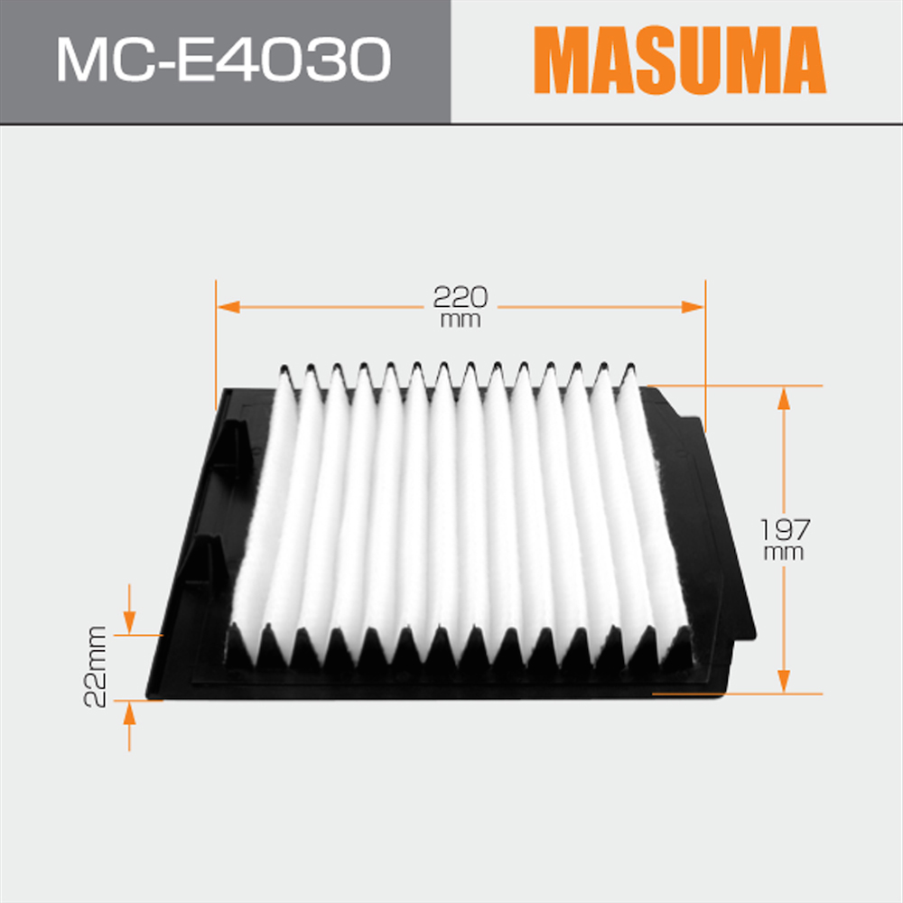 MC-E4030 MASUMA Auto Spare Parts Cabin Air Filter BTR8037 for RANGE ROVER II P38A