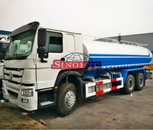 Quality HOWO 6x4 Water Bowser Truck , 10 Wheels 20000 Liters Water Container Truck wholesale