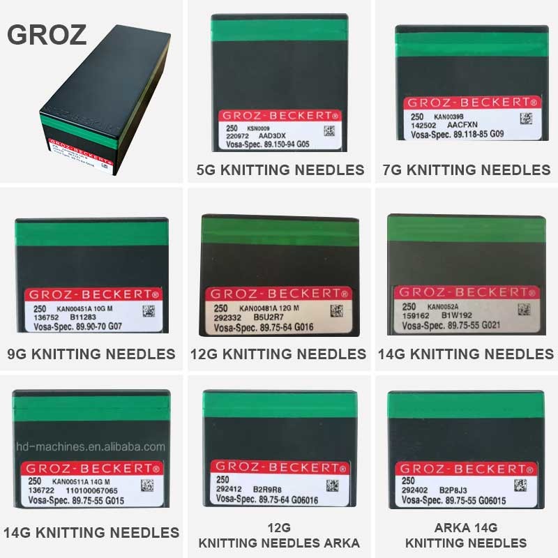 Flat Knitting Machine Accessories , steel Groz Beckert Knitting Needle